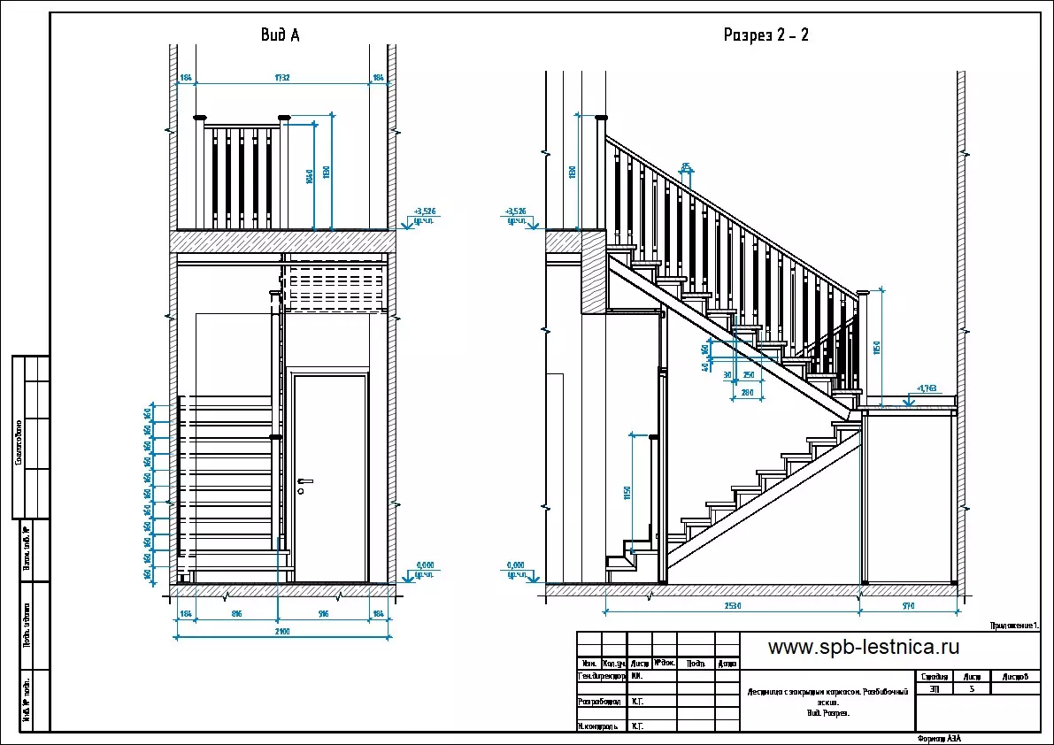 дизайн отделки и проект лестницы из металла