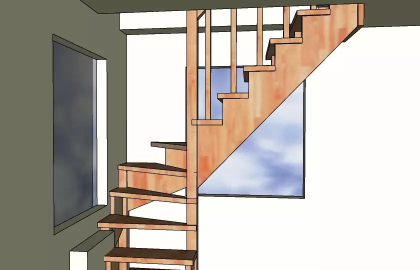 дизайн проект лестницы для дачи