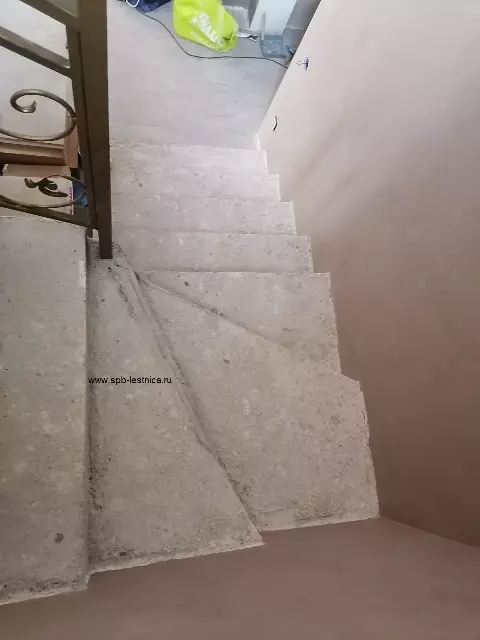 облицовка ступеней бетонной лестницы керамогранитом