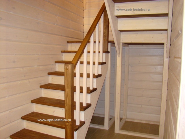 П - образная лестница поворот на 180 с площадкой