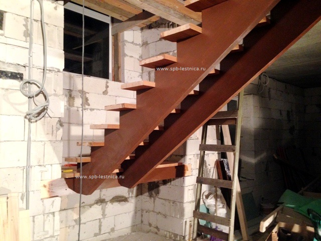 этапы изготовления лестницы на второй этаж