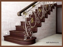 дизайн проект лестницы с ковкой