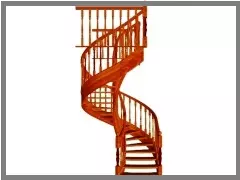 проект винтовой лестницы из дерева