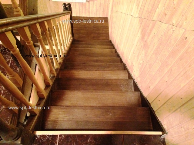 деревянная лестница под ключ
